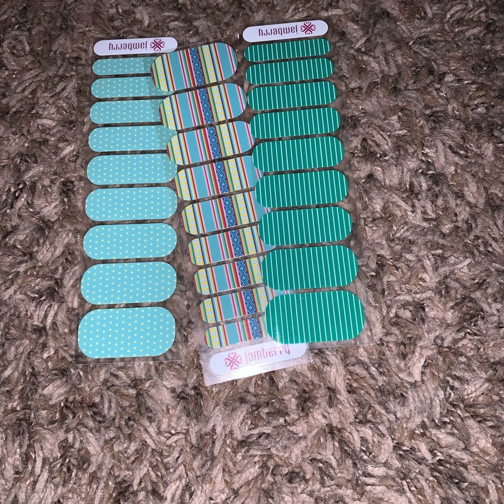 Jamberry half sheets (3) - greens